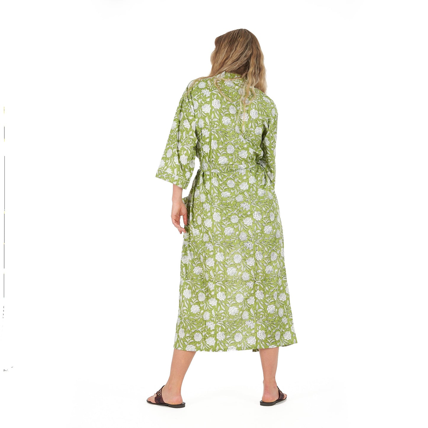 Soothing Sanctuary Frida Kahlo Inspired Kimono Robe – Bird of Paradise Print, 100% Cotton Cambric, Free Size, Adjustable Strap, Limited Edition, Versatile Kaftan