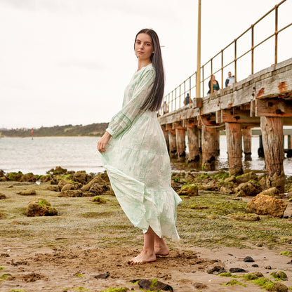 Cotton Maxi Summer Boho Dress - Kavya