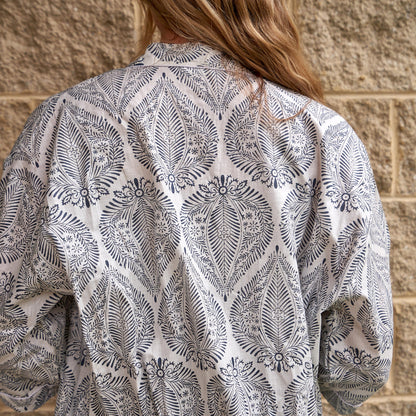 Island Breeze 100% Cotton Kimono Robe