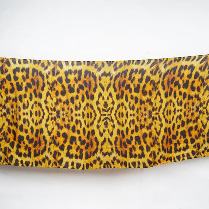 Yellow/Black Silk Modal Scarf - Eco-Friendly, Soft & Durable Luxury Neck and Head Wrap