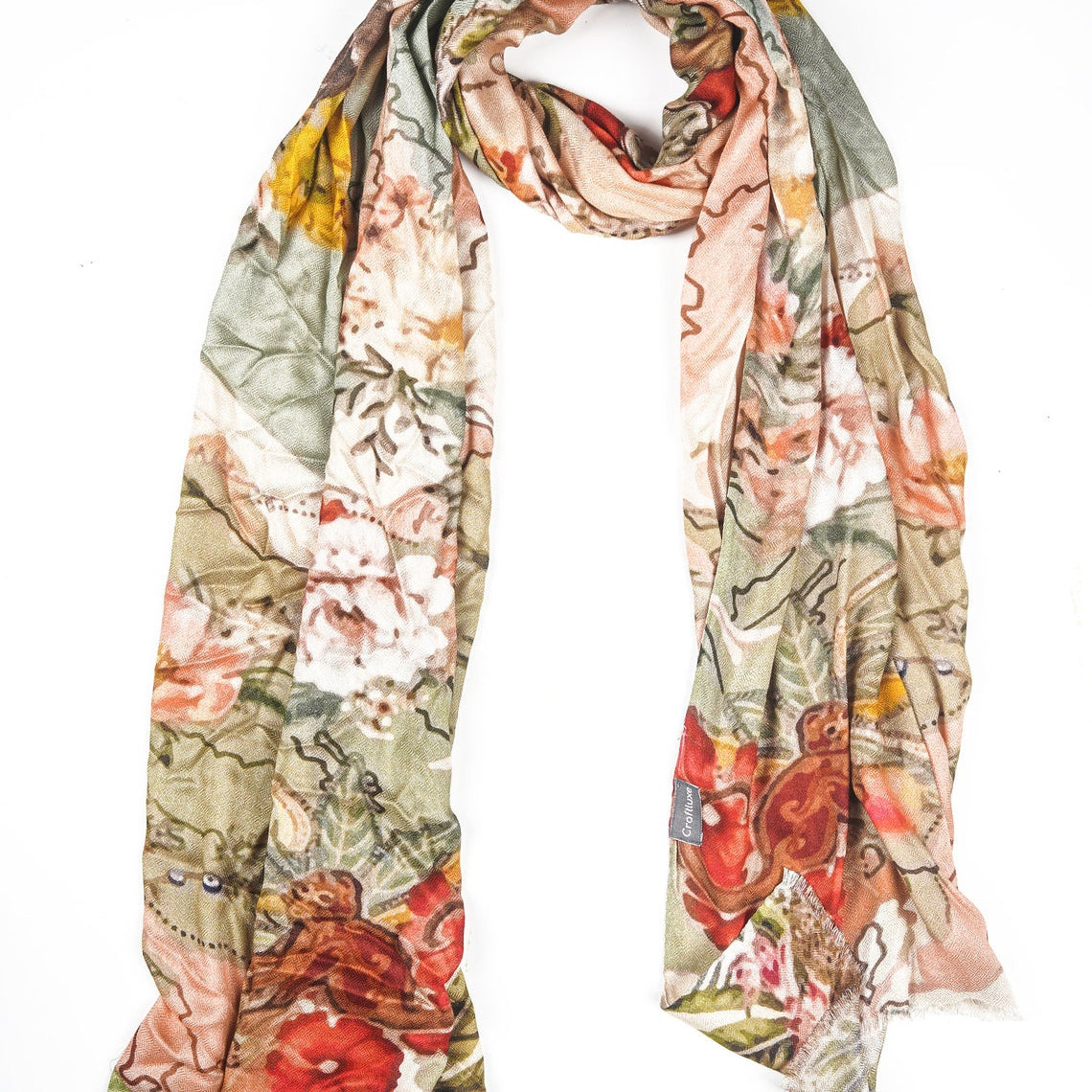 Silk Modal Scarf - Peach | Luxurious, Eco-Friendly, Soft Head or Neck Wrap